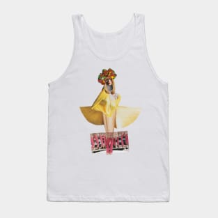 Yellow Dress Girl Tank Top